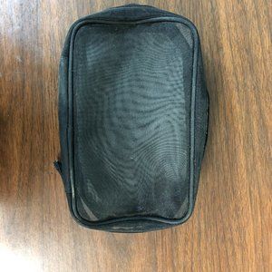 Black Mesh Travel Makeup Bag